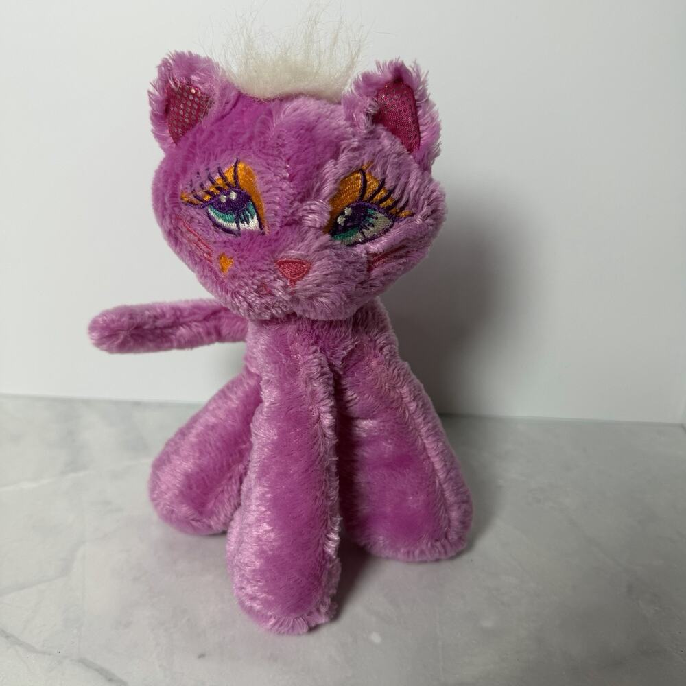 Vtg Dan Dee Kool Kids Kitty Cat Plush Pink Purple Fuchsia Mty International
